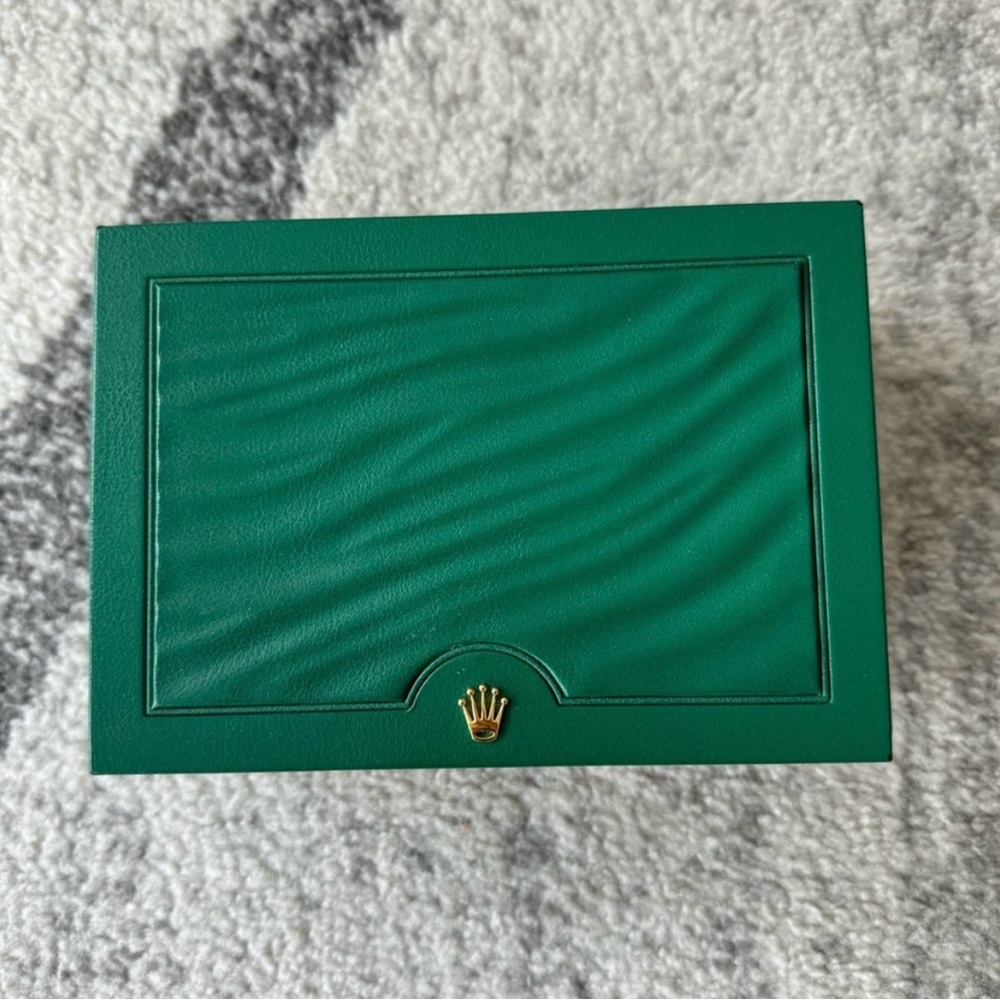 Rolex Green and Gold Watch Box
